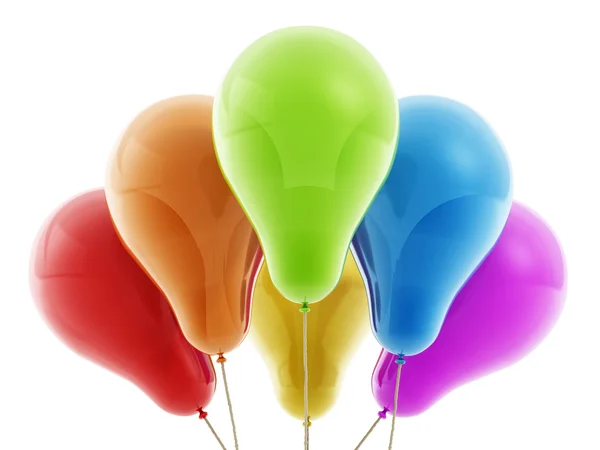 Multi colored decorative balloons — Stock Photo, Image