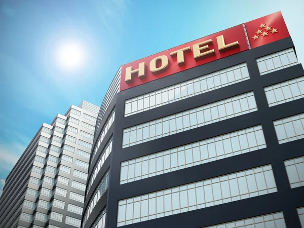 Hotelbau gegen den Himmel — Stockfoto