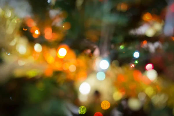 Blur light celebration on christmas tree — Stock Photo, Image