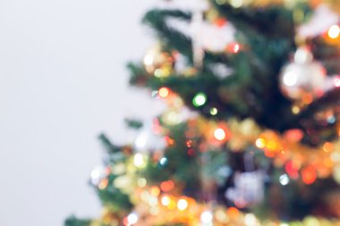 Noel ağacı, vintage sesi hafif kutlama bulanıklık