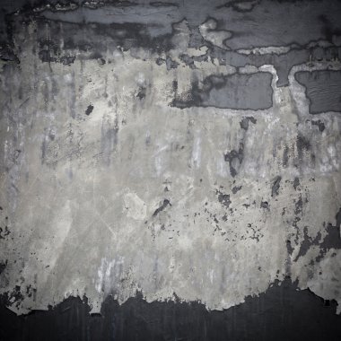 Çimento harçlı duvar doku siyah boya grunge arka plan ile