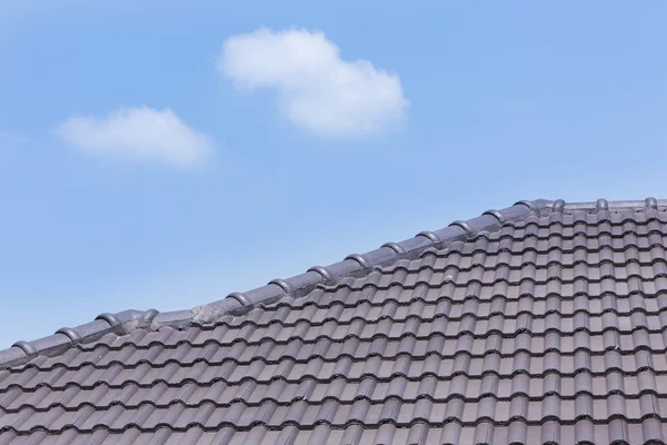 Roof tile on residential building Stock Photo