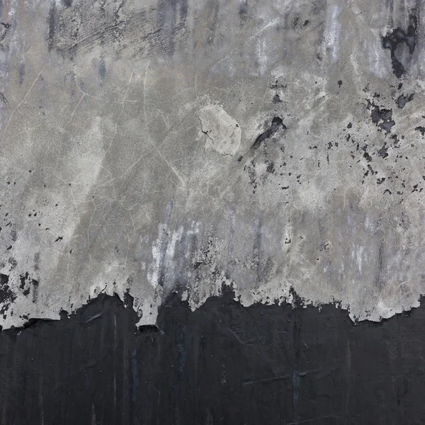 Cement mortar wall texture with black paint grunge background — Stock Photo, Image