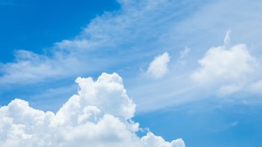 bulut ve mavi gökyüzü arkaplanı