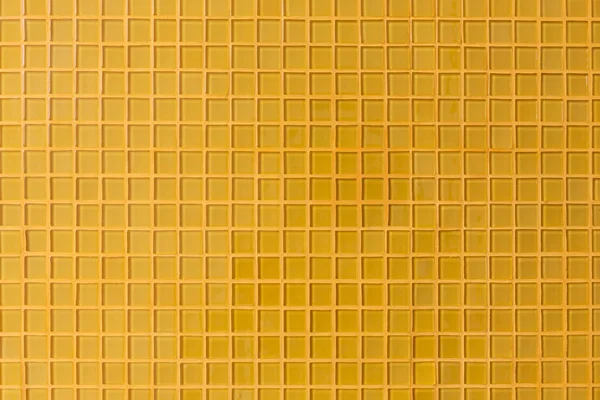 Mosaico amarillo pared textura fondo —  Fotos de Stock