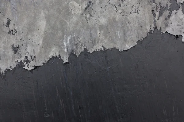 Cement mortar wall texture with black paint grunge background — Stock Photo, Image