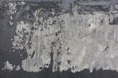 Çimento harçlı duvar doku siyah boya grunge arka plan ile