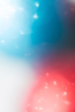 Kırmızı ve mavi arka plan, soyut bokeh ışık kutlama bulanıklık