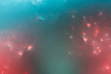 Kırmızı ve mavi arka plan, soyut bokeh ışık kutlama bulanıklık