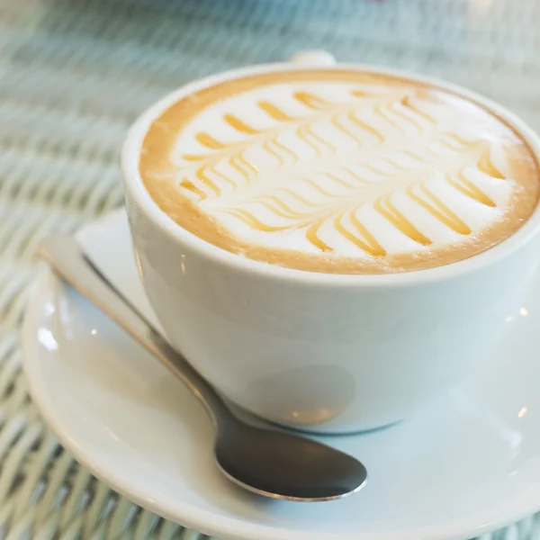 Café quente caramelo macchiato — Fotografia de Stock