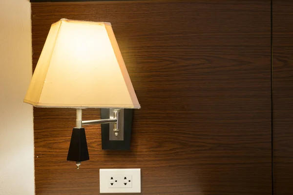 Elektrické lampy interiér v ložnici — Stock fotografie