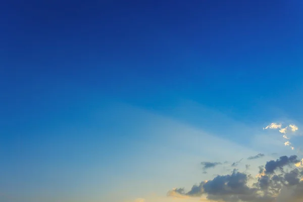 Beautiful light on clear blue sky — Stock Photo, Image