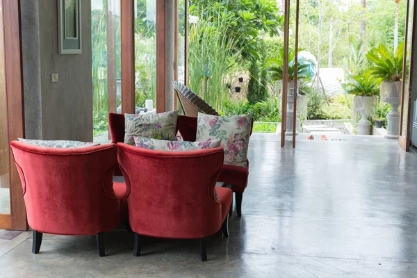 Diseño de interiores sala de estar estilo moderno — Foto de Stock