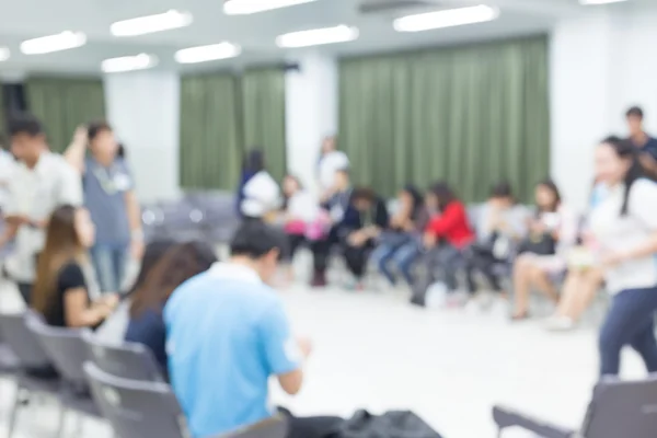 Image blur, activity of people relationship meeting in office — Stock Photo, Image