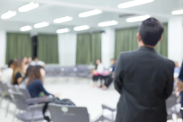 Image blur, activity of people relationship meeting in office — Stock Photo, Image