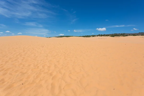 Червоний піщаній дюні пустелі в Mui Ne, В'єтнам — стокове фото