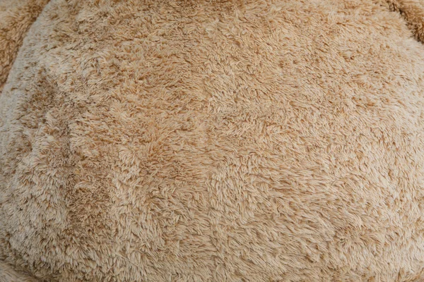 Nahaufnahme braune Wolle flauschiges Fell Textur Hintergrund — Stockfoto