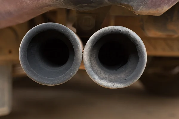 Old pipe car exhaust rusty — Stock Photo, Image