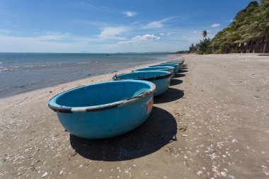 Deniz balıkçılık coracles, balıkçı köyü, aşiret tekneler