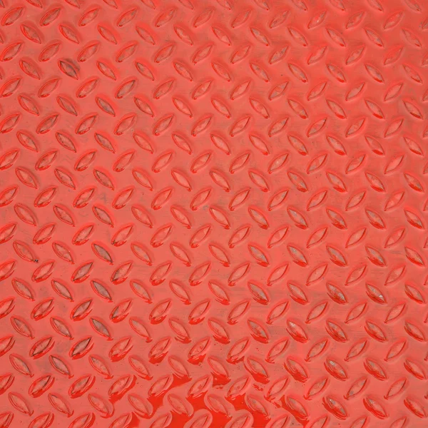 Red steel metal plate texture background — Stock Photo, Image