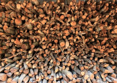 Yakacak odun yığını