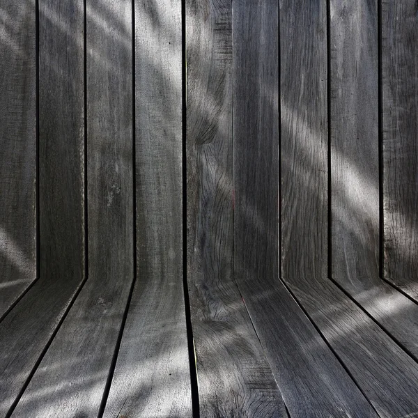 Mur en bois noir — Photo