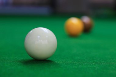 Yeşil Bilardo Masa üstüne snooker