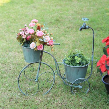 Bisiklet Vazoda Çiçekler