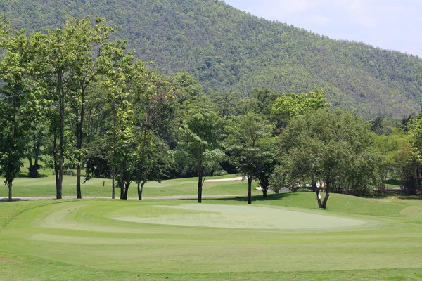 Campo de golfe verde — Fotografia de Stock