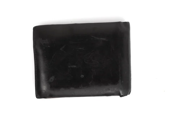 Black wallet isolated on white background — Stock Photo, Image