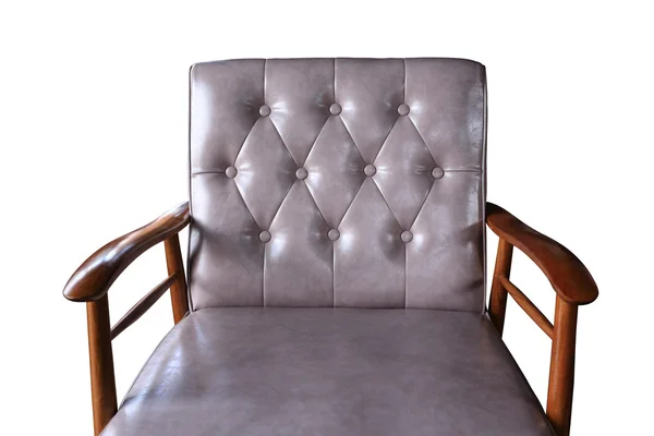 Sofa leather furniture isolated — Stock Photo, Image