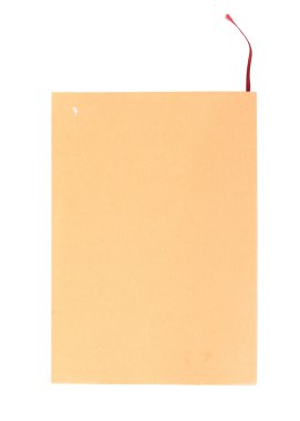 kahverengi kitap beyaz arkaplanda izole