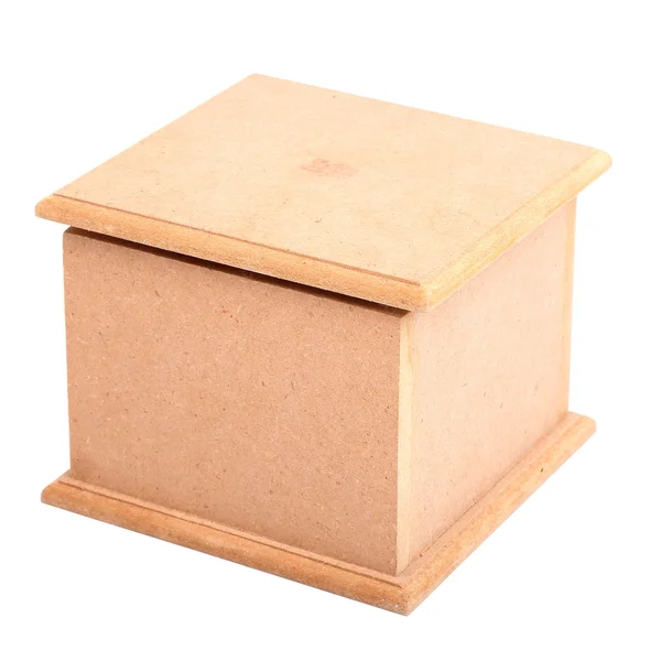 Caja de madera marrón embalaje del producto utilizado — Foto de Stock