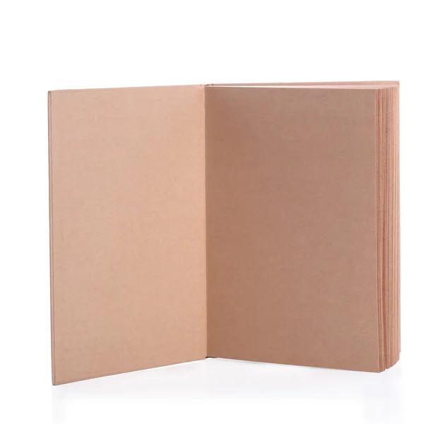 Livre ouvert papier blanc texture rugueuse — Photo