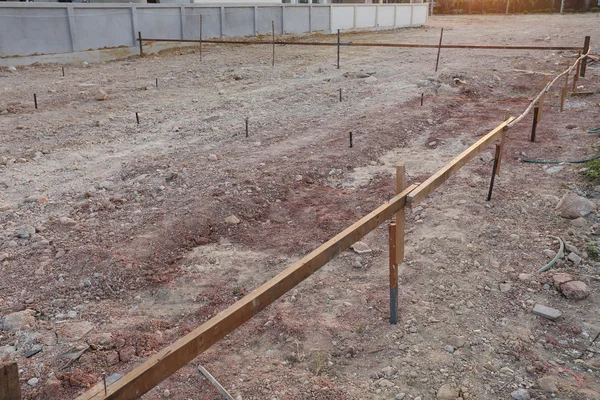 Terrenos vazios utilizados para construção e venda — Fotografia de Stock