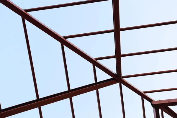 Şantiye inşaat çelik kiriş — Stok fotoğraf