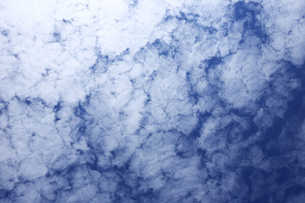 Texture of blue sky with clounds background