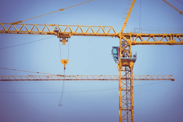 Crane construction industry background — Stock Photo, Image