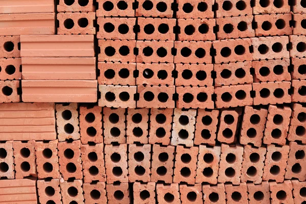 Baksteen blok in residentiële bouwplaats — Stockfoto