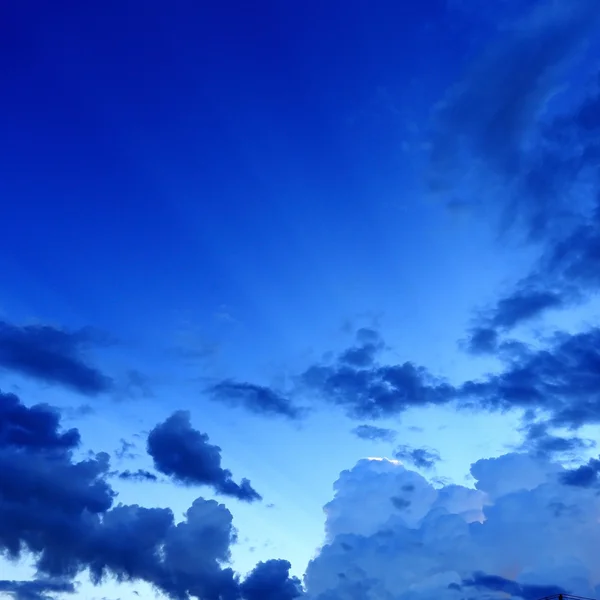 Night sky with cloud background — Stock Photo, Image