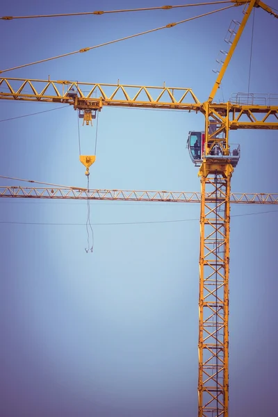 Crane construction industry background — Stock Photo, Image