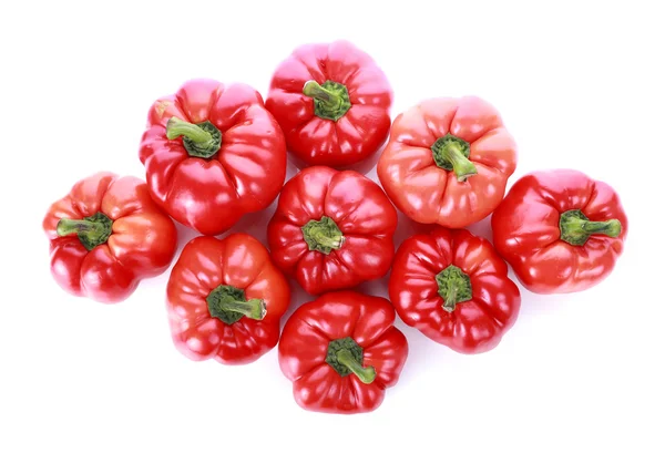Red paprika pepper on white background — Stock Photo, Image