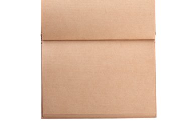 Beyaz arka plan üzerine açık kitap kağıt boş sayfa