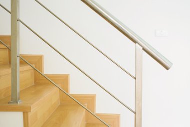 modern ev Ahşap merdiven iç