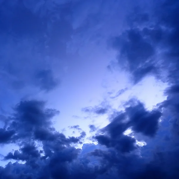 Night sky with cloud background — Stock Photo, Image