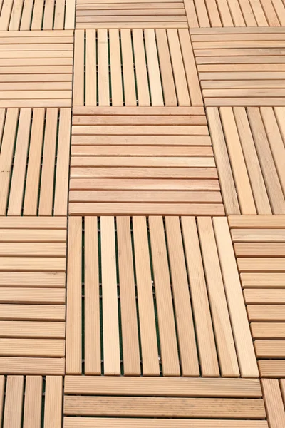 Tablón de madera bloque marrón para la decoración del piso — Foto de Stock