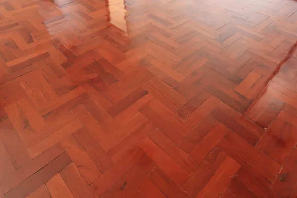 Parquet wood of floor design in house — Stock Photo, Image