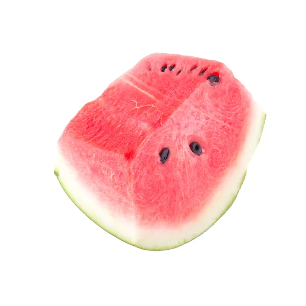 Wassermelonenfrucht isoliert auf weißem Hintergrund — Stockfoto