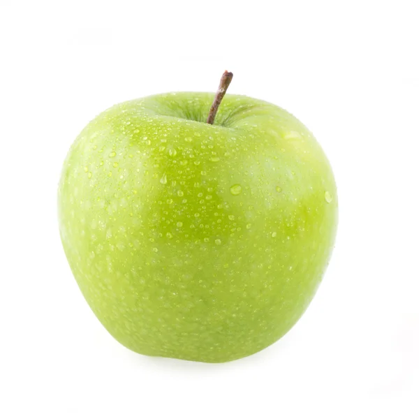 Apple fruit with water drops isolated on white background — Stock Photo, Image