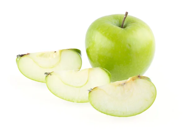 Fruta fresca de manzana aislada sobre fondo blanco —  Fotos de Stock